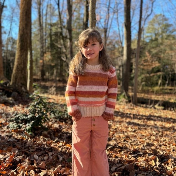 NWT 🍊 Vignette Toddler ‘Donna Sweater’ in Coral Stripe - Size 18-24m - Picture 7 of 7